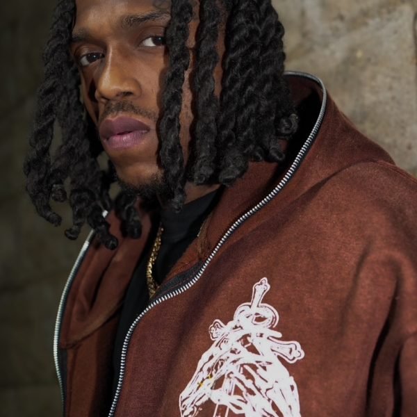 'God Is the Biggest' Hoodie (BROWN ACID WASH)