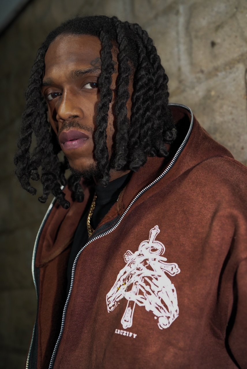 'God Is the Biggest' Hoodie (BROWN ACID WASH)