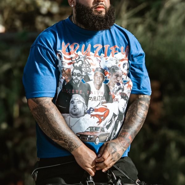 'PUERTO RICO' TEE Royal Blue