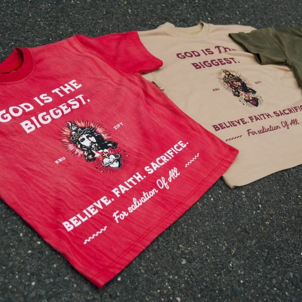 'Saved Sinner' Tee Vintage Red