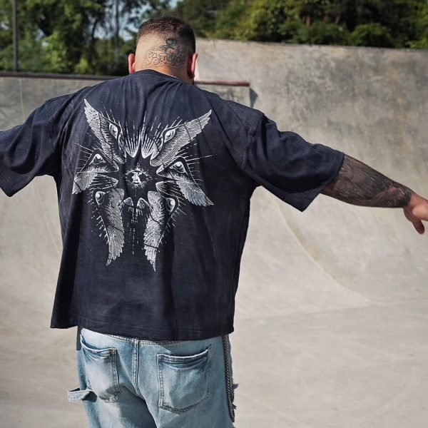 'SERAPHIM' Tee Washed Midnight