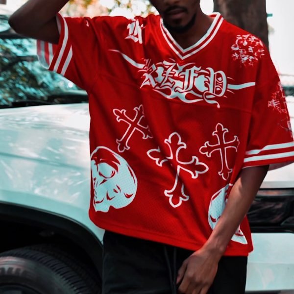 'FAITHWALKER' Jersey Blood Red