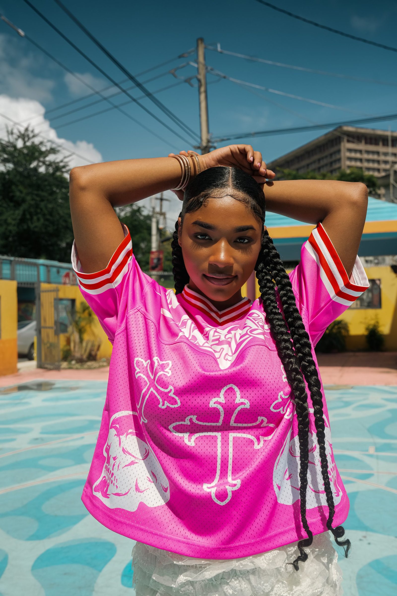 'FAITHWALKER' Jersey Prayer Pressure Pink