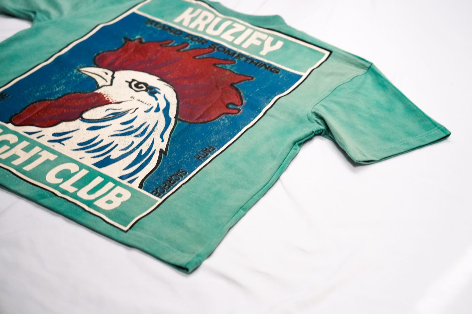 'EL GALLO' Tee Washed Jade Green